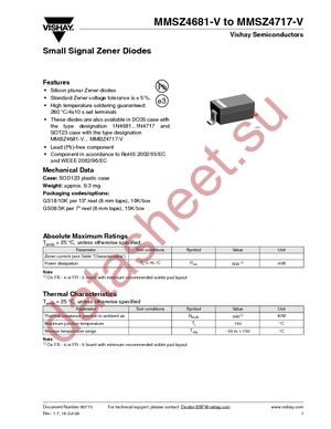 MMSZ4681-V-GS18 datasheet  